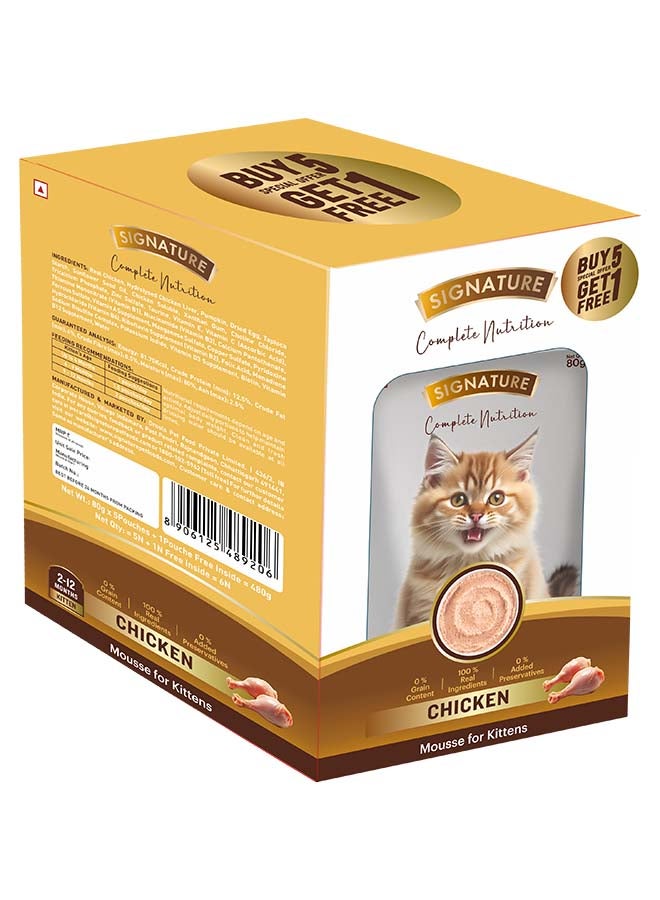 Grain Zero Signature Grain zero  Kitten Chicken Wet Gravy, 6 x 80g (480g) - Image 3