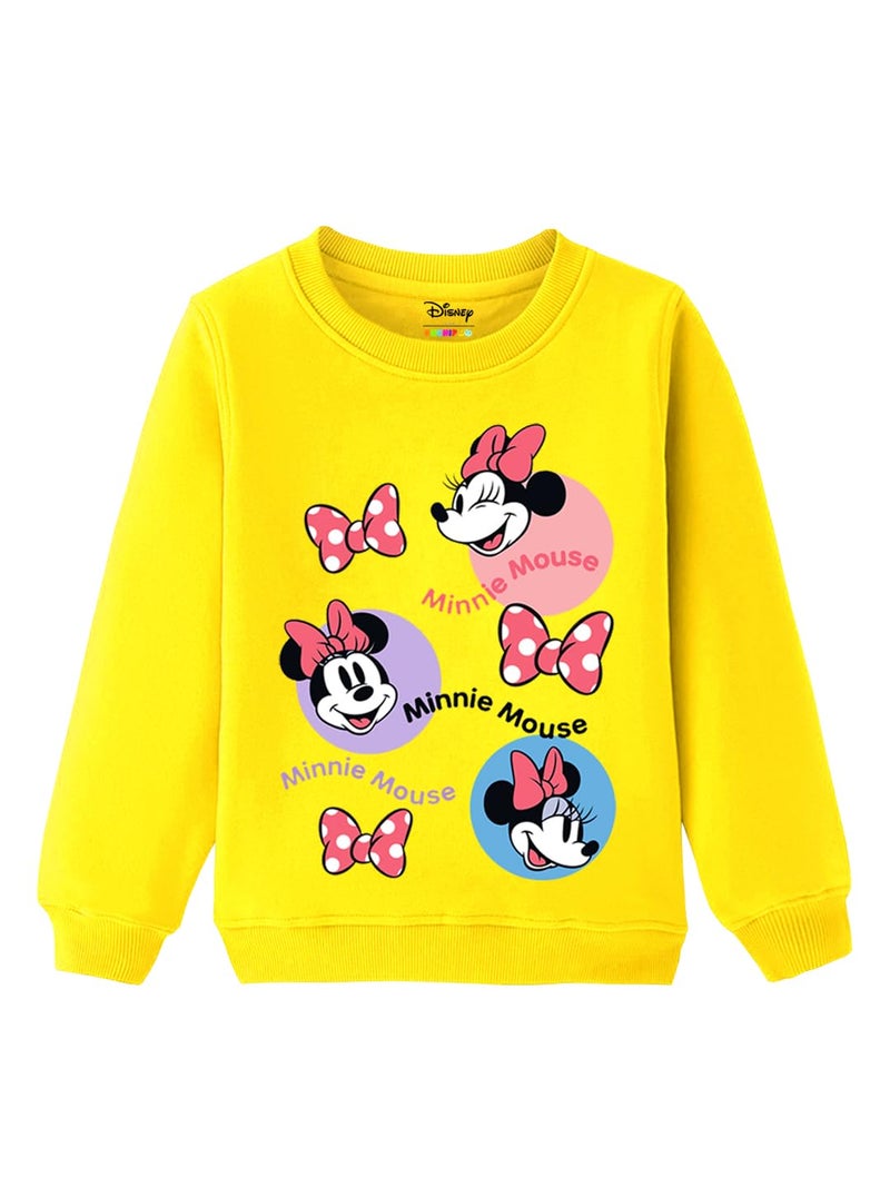 Kuchipoo Girls Regular Fit Winterwear Sweatshirt (© Disney-SWT-318, 8-9 Years, Multi-Colored) - Image 4