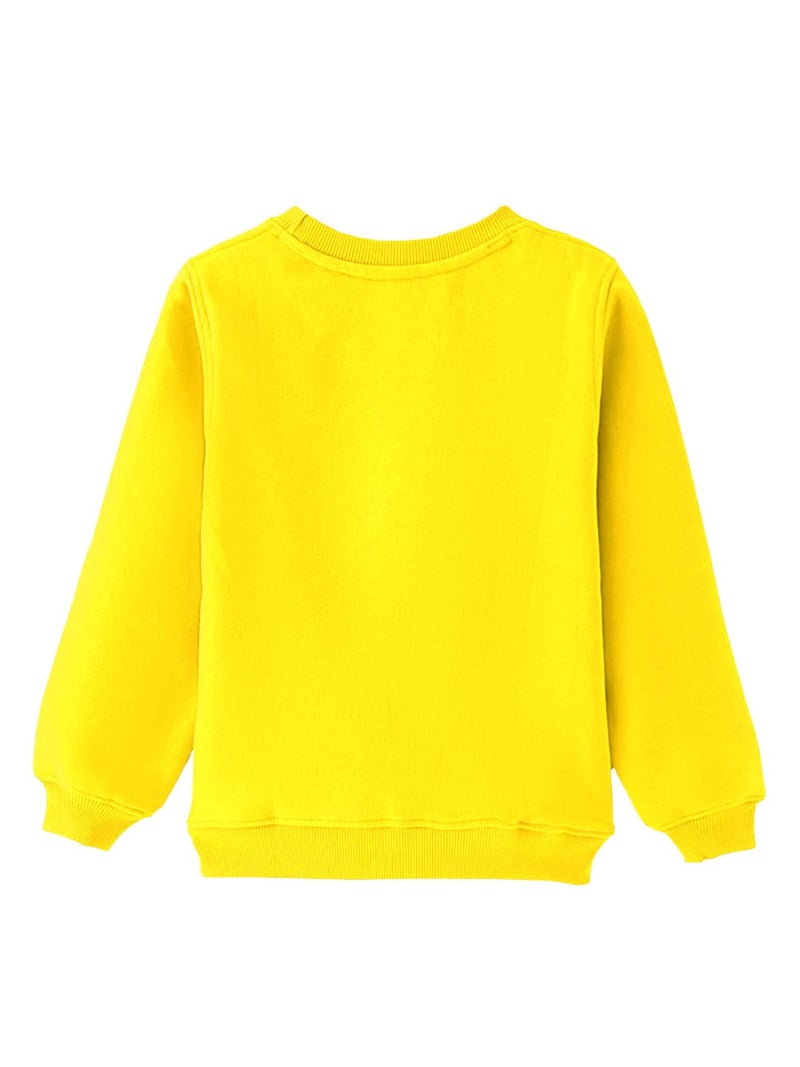 Kuchipoo Girls Regular Fit Winterwear Sweatshirt (© Disney-SWT-318, 8-9 Years, Multi-Colored) - Image 2