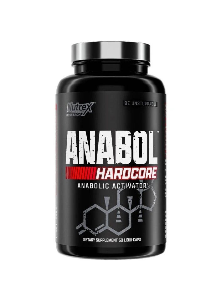 Nutrex Research نوتريكس ريسيرش هاردكور أكتيفاتور، باني العضلات ووكيل التصلب - 60 كبسولة - Image 1