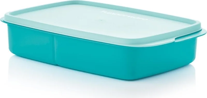 Tupperware Lunch Box with Compartments 1l Water Blue