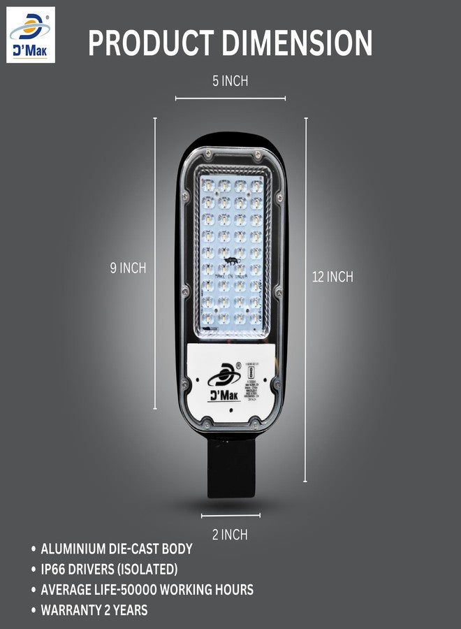 D'Mak 30W LED Street Light, White - Image 3