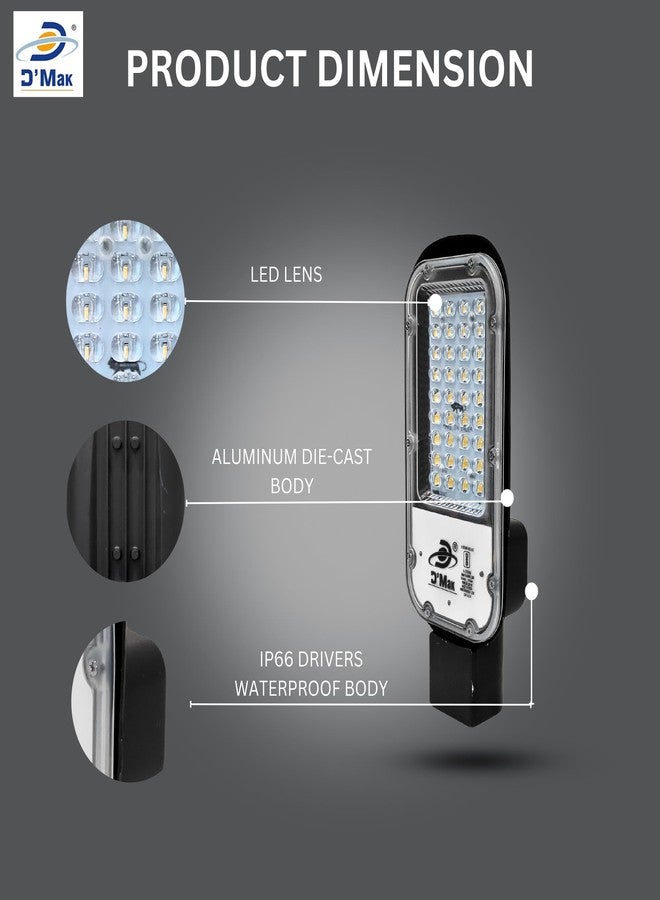 D'Mak 30W LED Street Light, White - Image 4