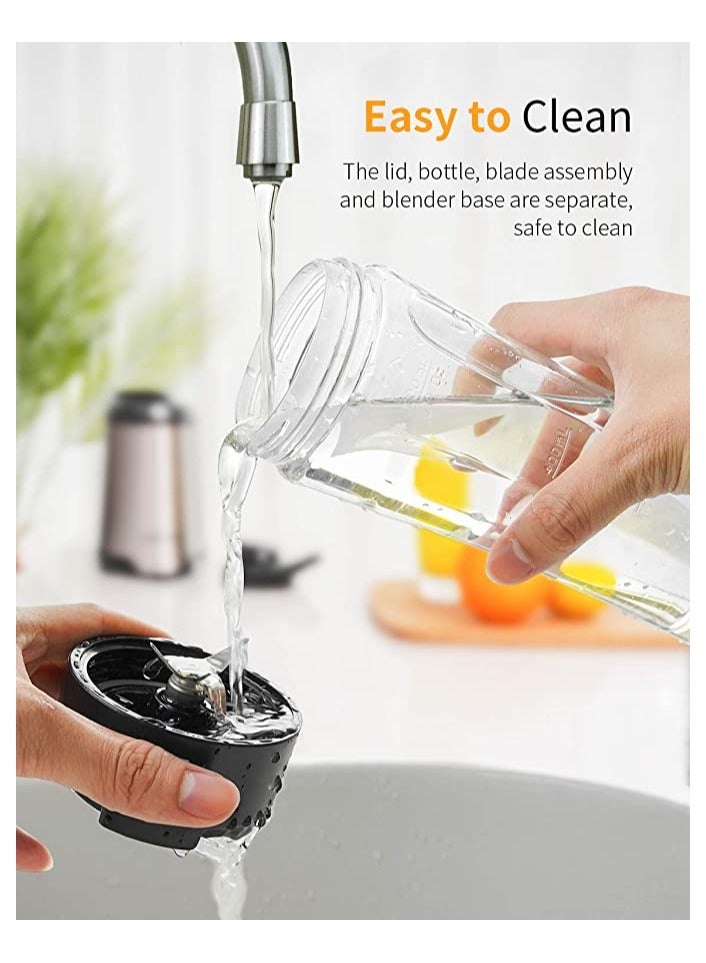 SHARDOR Personal Compact Sports Blender & Smoothie Maker 350W with 2 x 600 ml Portable Sports Bottles - Image 5