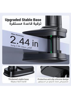 XiuWoo Mobile Phone Holder for Bed, Gooseneck iPhone Stand, Long Arm Mobile Phone Holder, Adjustable iPhone Stand for Bedside Table Compatible with iPhone 15/14/13 Series Galaxy S24 Ultra S23  - Image 5