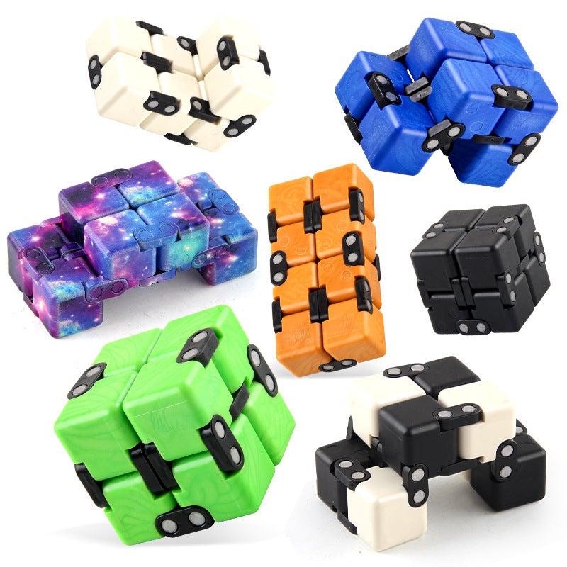 Second-Order Infinite Folding Rubik'S Cube Decompression Vent Toy Infinite Flip Pocket Rubik'S Cube Finger Cube - Image 4