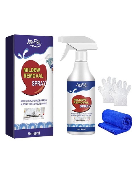 Jue-Fish Mildew Remover For Cleaning Bathroom Tiles, Walls, Ceilings, Mildew Spots, Multi-Functional Mildew Removal Spray