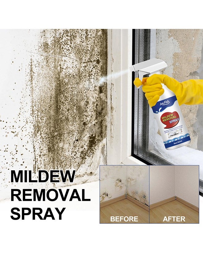 Jue-Fish Mildew Remover For Cleaning Bathroom Tiles, Walls, Ceilings, Mildew Spots, Multi-Functional Mildew Removal Spray