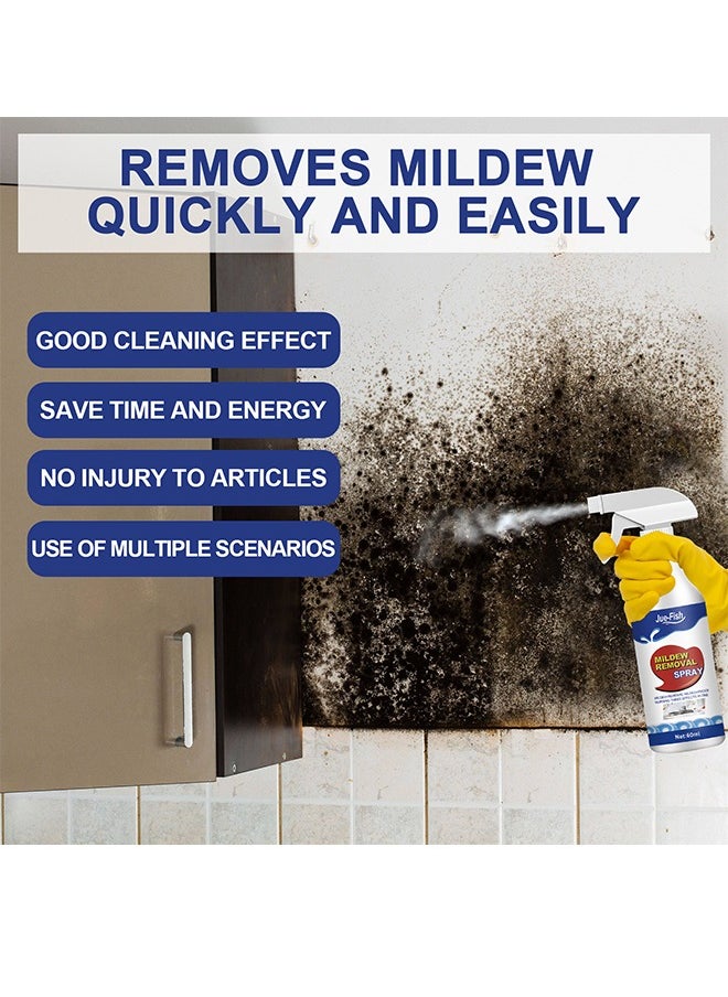 Jue-Fish Mildew Remover For Cleaning Bathroom Tiles, Walls, Ceilings, Mildew Spots, Multi-Functional Mildew Removal Spray