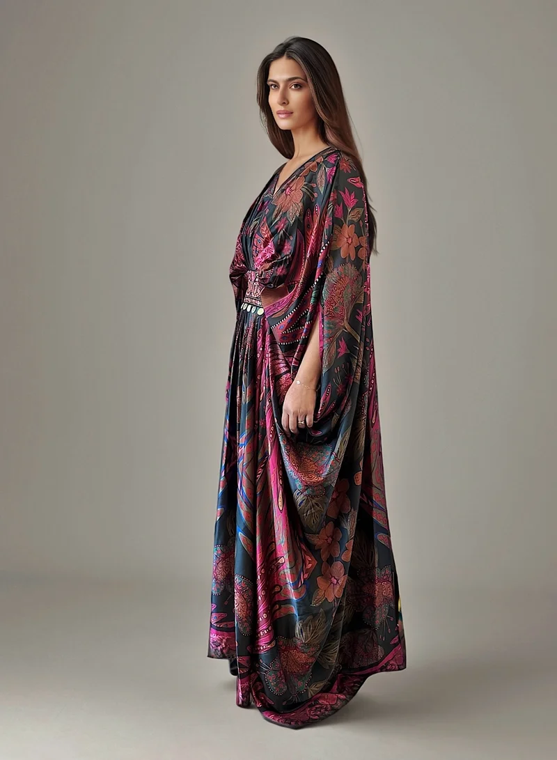 إكستاسي Abstract Printed Kaftan