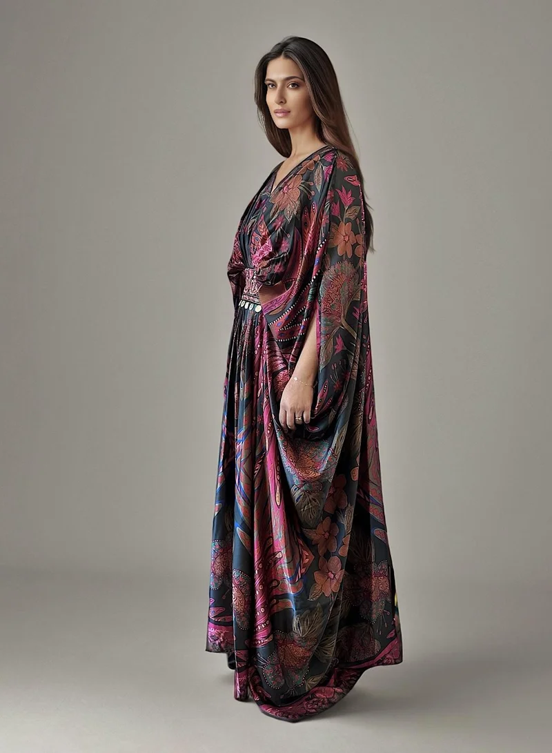 إكستاسي Abstract Printed Kaftan