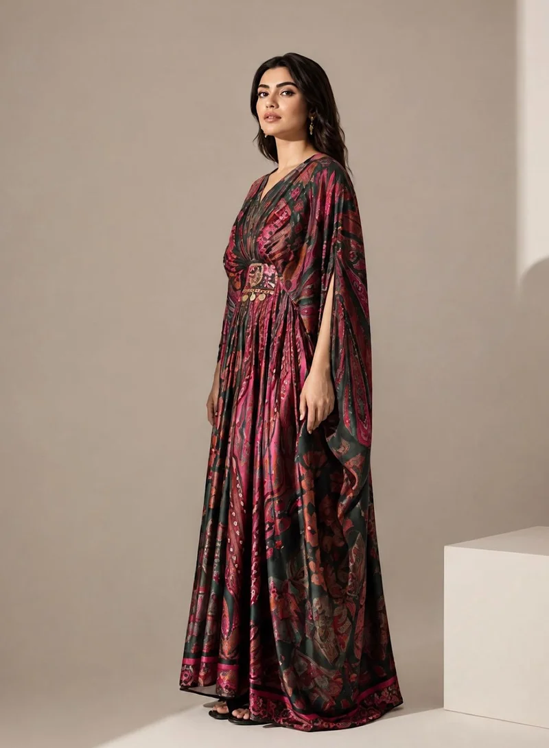 Ecstacy  Abstract Printed Kaftan for Women | Best Price UAE