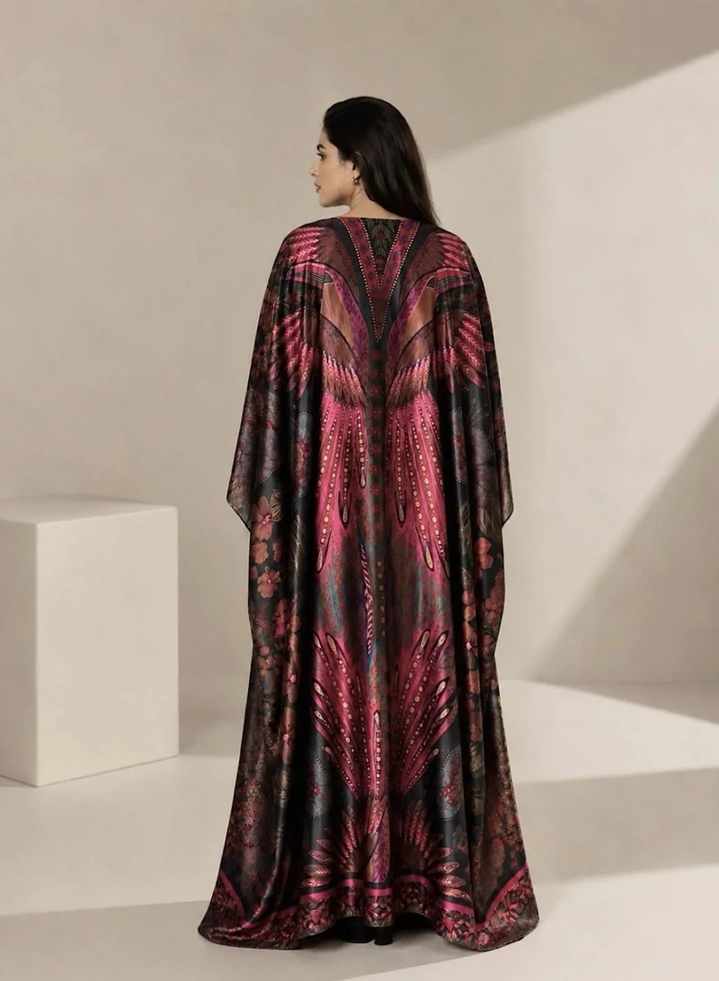 Ecstacy  Abstract Printed Kaftan for Women | Best Price UAE