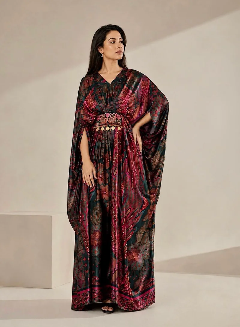 Ecstacy  Abstract Printed Kaftan for Women | Best Price UAE