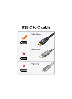 Usb C To C Cable Usb 3.2 Gen2 10Gbps Support 4K Video Output 100W Usb C Charging Cable For Android Auto Usb C External Ssd Macbook Ipad Galaxy S23 Etc 0.3M (1Ft) - pzsku/Z1D98789C744D9DD18B46Z/45/_/1703062937/12de0ed8-b568-4d54-83db-292271c982bd