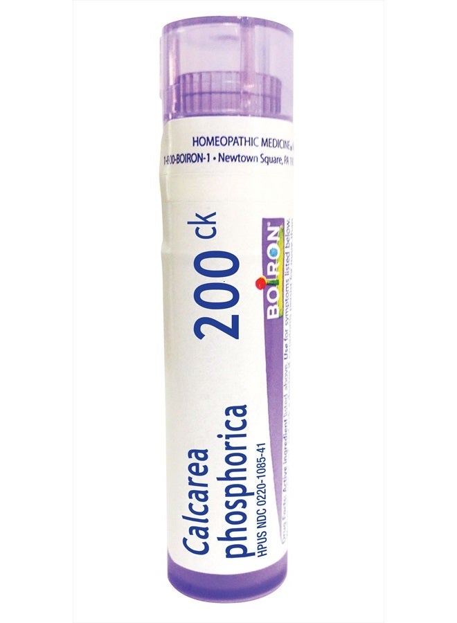 Boiron Calcarea Phosphorica 200C, 80 Pellets, Homeopathic Medicine for Growing Pains - Image 1