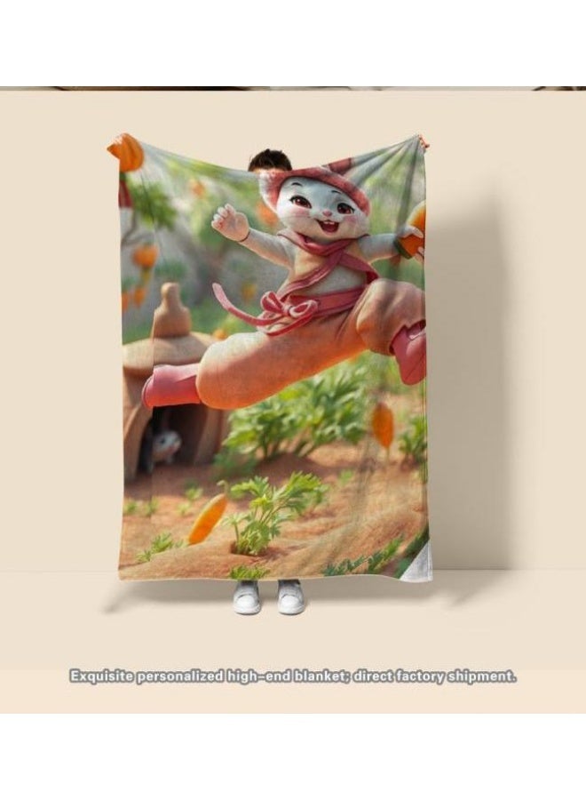 general Children's or student cartoon flannel thin blanket (warm and comfortable, suitable for sleep, games) 100cm*150cm - 133 - Image 4