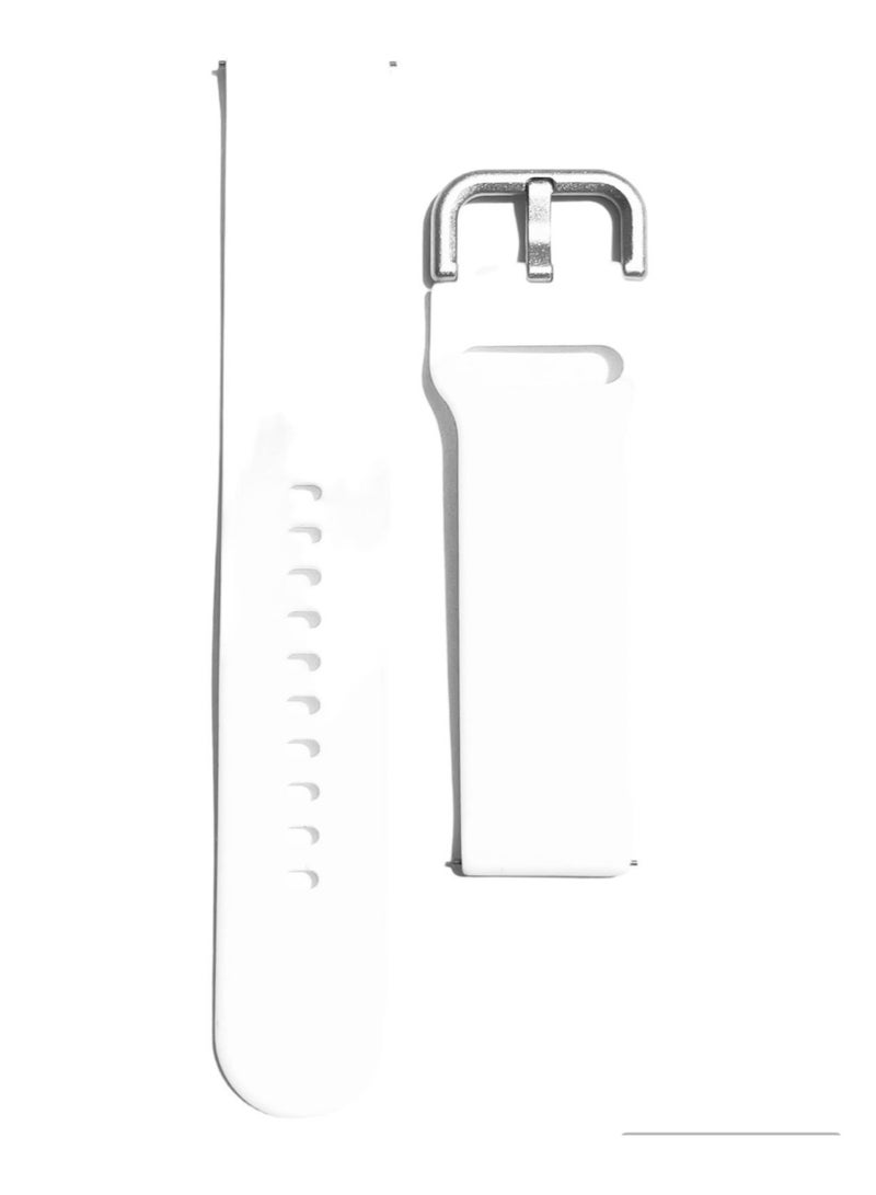 Replacement Silicone Sport Strap 20mm For Xiaomi Amazfit Bip 3 Pro/Bip 3 - White - Image 3