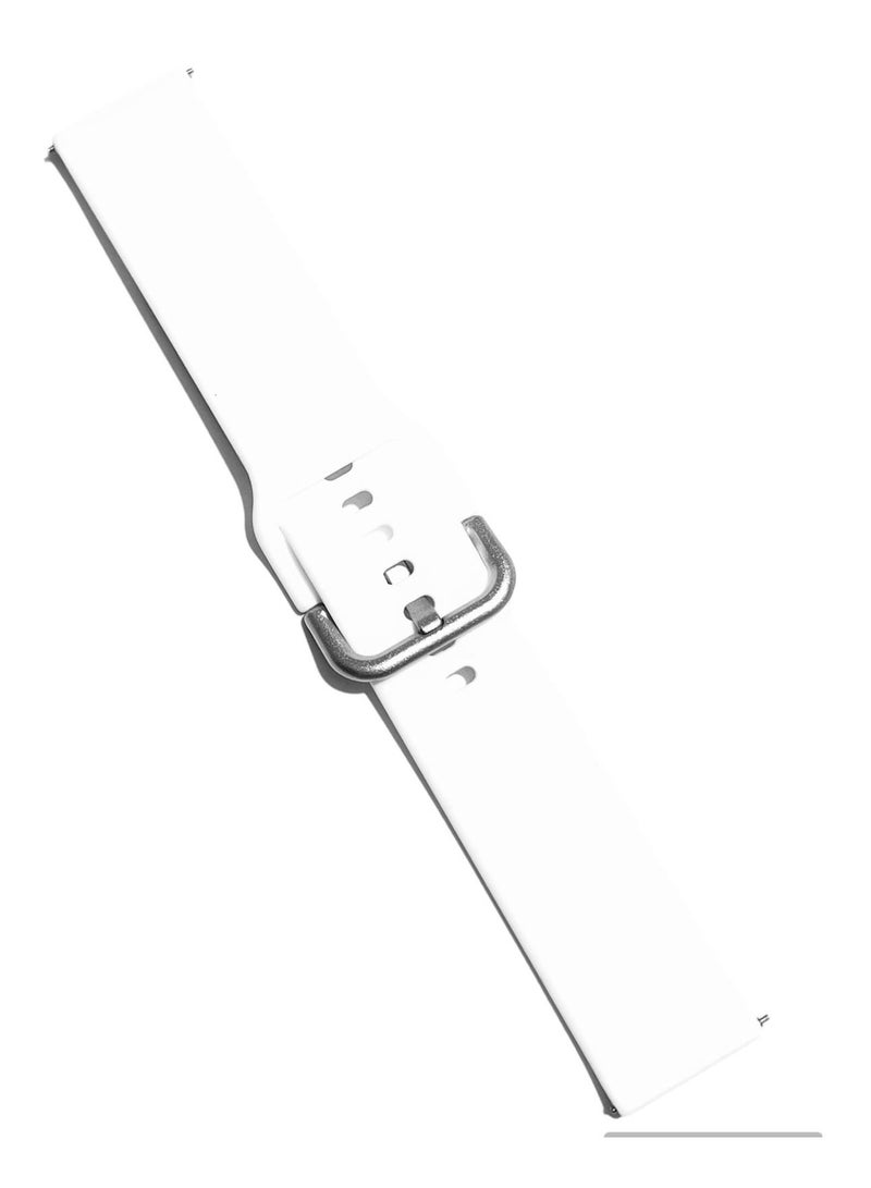 Replacement Silicone Sport Strap 20mm For Xiaomi Amazfit Bip 3 Pro/Bip 3 - White - Image 4