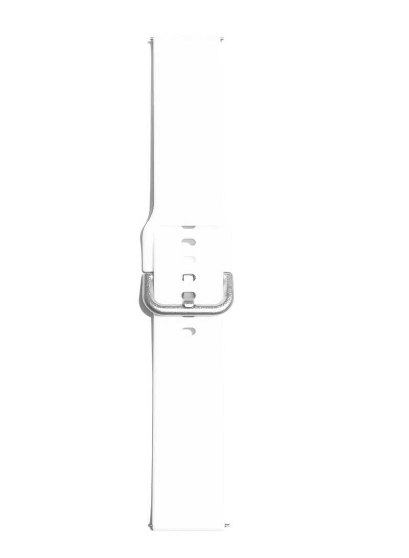 Replacement Silicone Sport Strap 20mm For Xiaomi Amazfit Bip 3 Pro/Bip 3 - White - Image 5