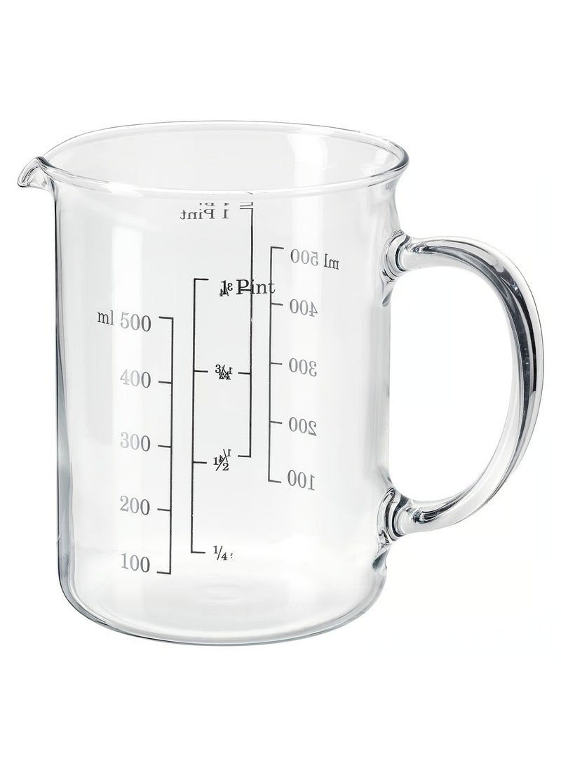 VARDAGEN Measuring Jug, Glass, 0.5 L - Image 1