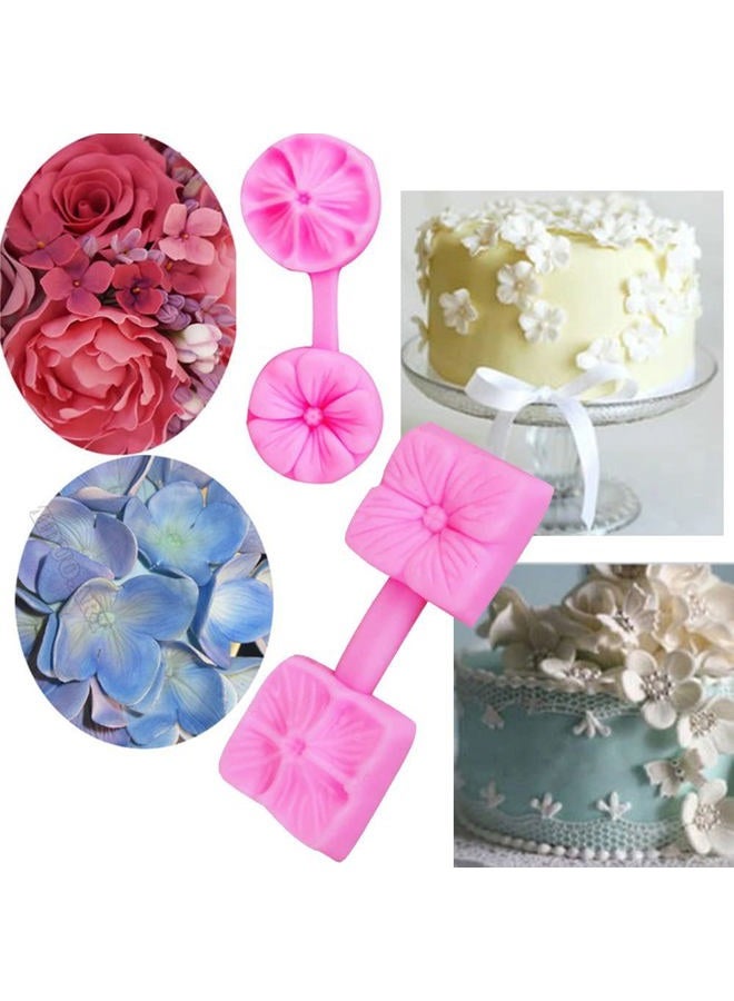 Anyana 3D RuYi Butterfly Embosser Flower leaf veiner mould embossing cake Fondant imprint gum paste silicone mold for Sugar paste gnome cupcake decorating topper decoration sugarcraft decor set of 4 - Image 4