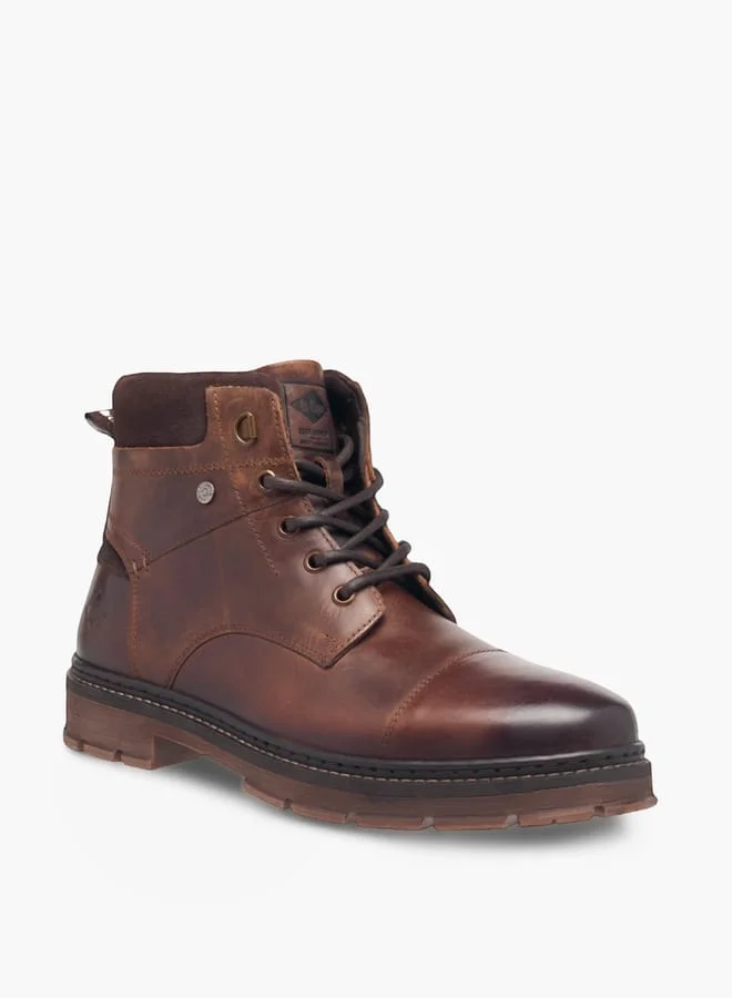 لي كوبر Men's Textured Chukka Boots with Zip Closure