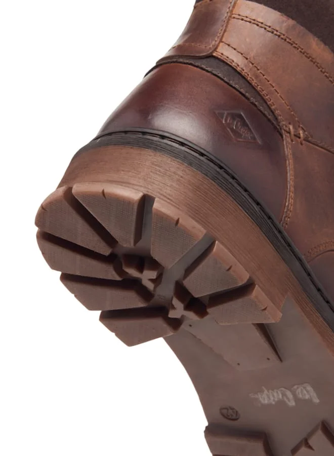 لي كوبر Men's Textured Chukka Boots with Zip Closure