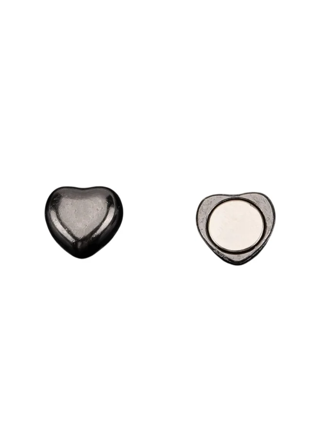 بيداني Assorted Colors Heart-Shaped Magnetic Hijab Pins (12-Piece Set)