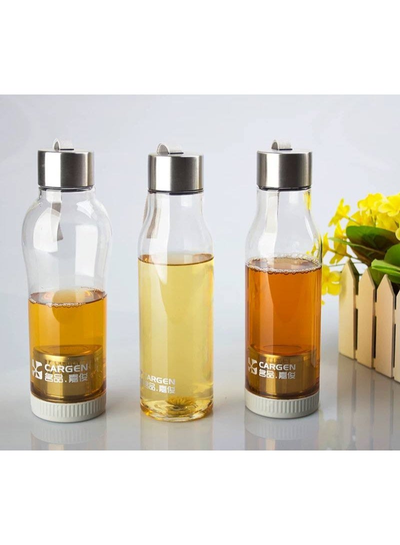 Acrylic Bottle with Stainless Steel Strainer & Leak-Proof Lid – Practical & Stylish for Daily Use s - Image 3