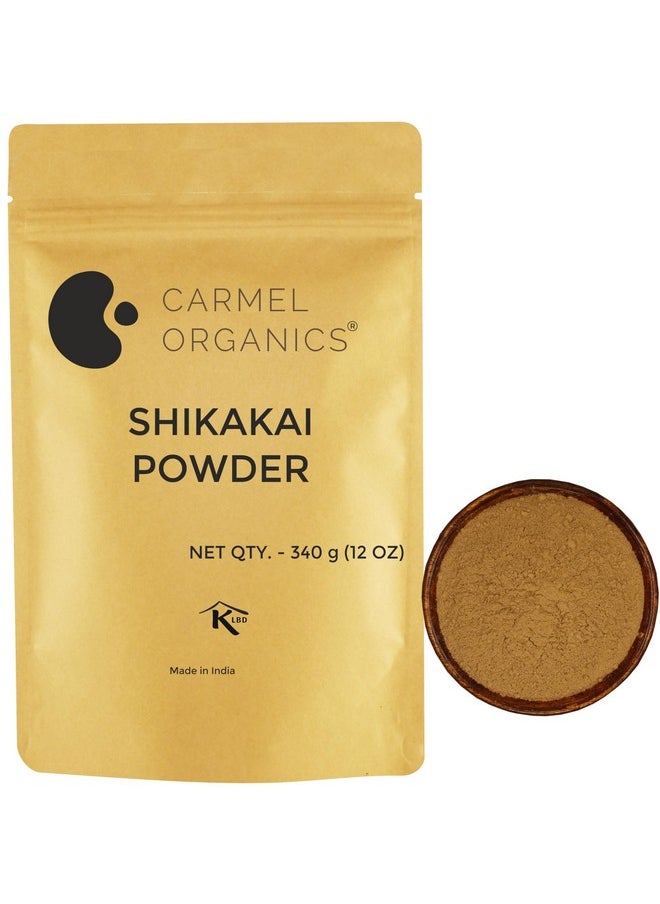 CARMEL ORGANICS - Shikakai Powder 340G - Natural Hair Cleanser & Conditioner - Promotes Healthy Scalp And Hair Care, Natural, No Added Preservatives,Sikakai Podi - Image 1