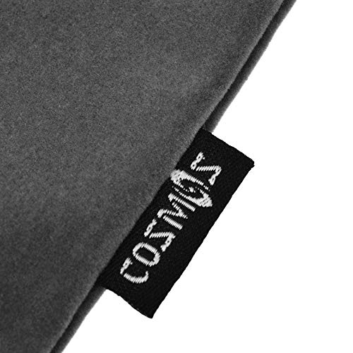Cosmos 2 Pcs Portable Headphone Carrying Bag Travel Headset Storage Pouch Soft Drawstring Headphone Case Bag for Over-Ear Headphones Gaming Headset Neckband Earphones (Gray Color) - Image 4