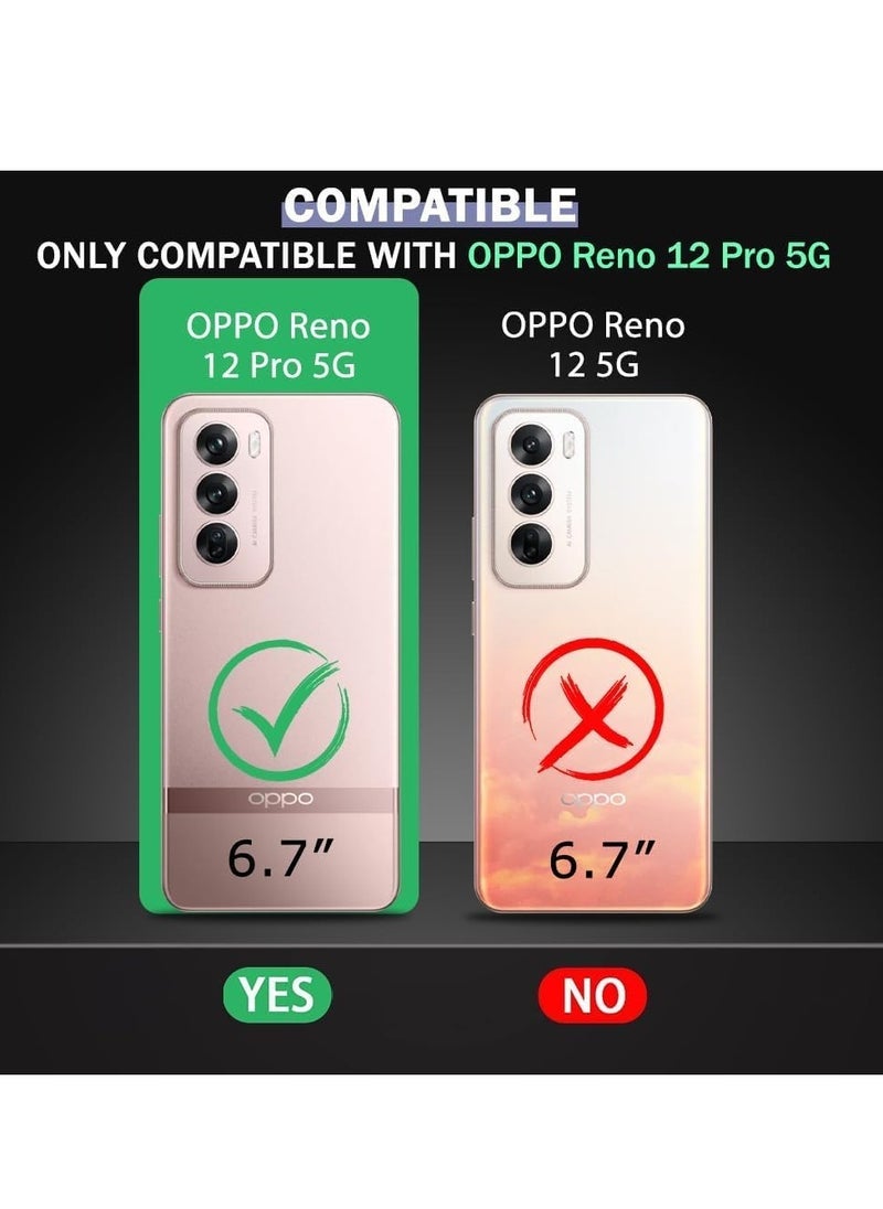 ELTRAZONE OPPO Reno 12 Pro 5G Case Cover with Rotational Metal Ring Grip and Kickstand | Magnetic Car Mount Holder Compatible | Shockproof TPU Protective Case | Slim Design for OPPO Reno 12 Pro 5G | Durable, Multi-Functional Phone Cover for Secure Handling - Image 2