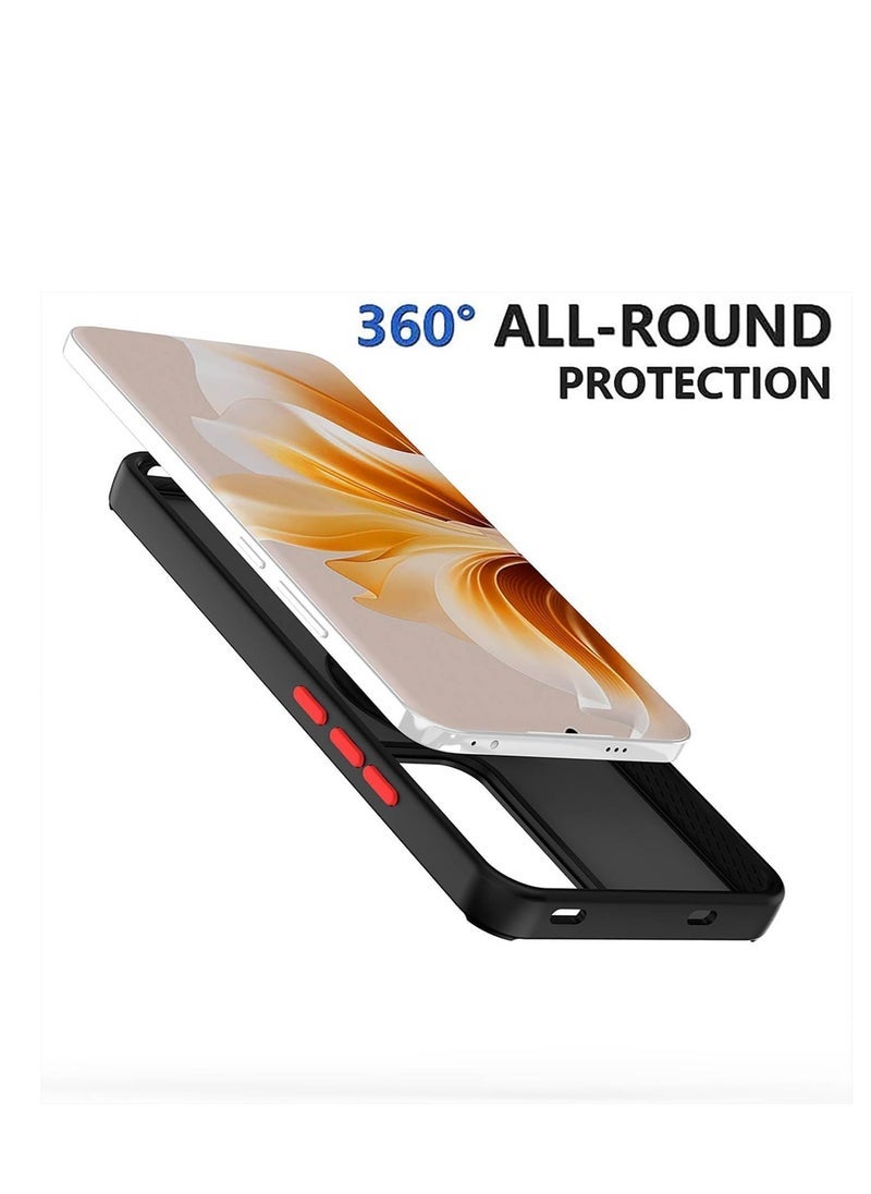 ELTRAZONE OPPO Reno 12 Pro 5G Case Cover with Rotational Metal Ring Grip and Kickstand | Magnetic Car Mount Holder Compatible | Shockproof TPU Protective Case | Slim Design for OPPO Reno 12 Pro 5G | Durable, Multi-Functional Phone Cover for Secure Handling - Image 5