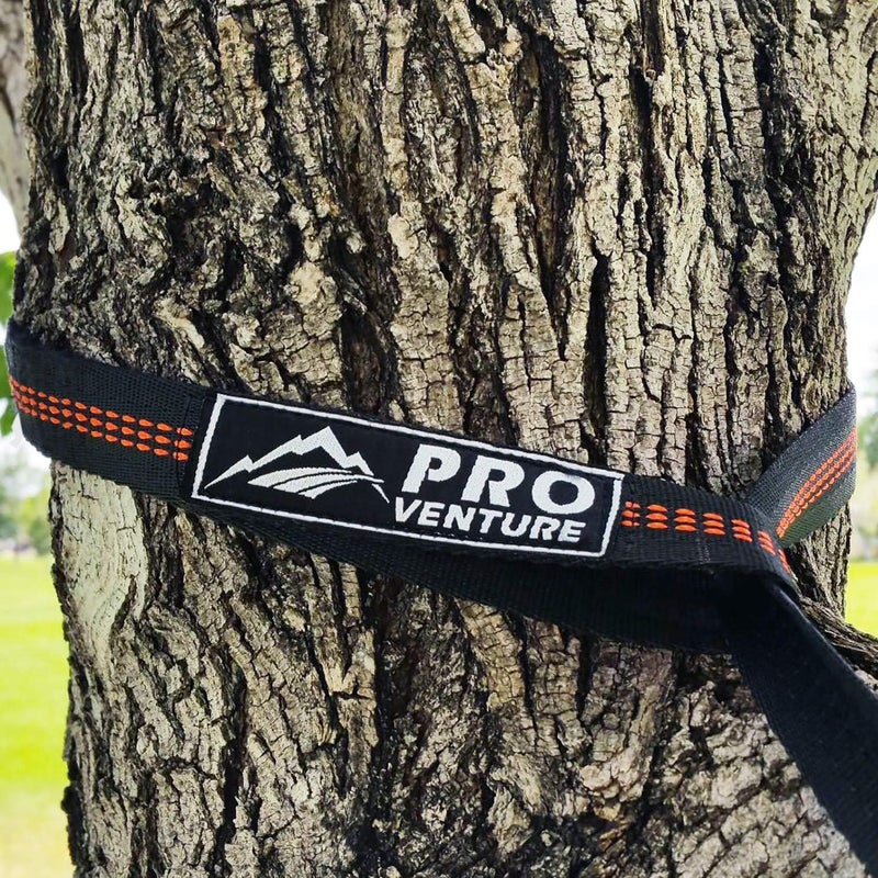 Pro Venture Hammock Straps and Carabiners Set | 22 Feet Total, 44+2 Loops | 1200lbs Breaking Strength (500lbs Rated) | Non-Stretch, Lightweight, Portable - Quick Setup | Heavy Duty, Tree Friendly - Image 5