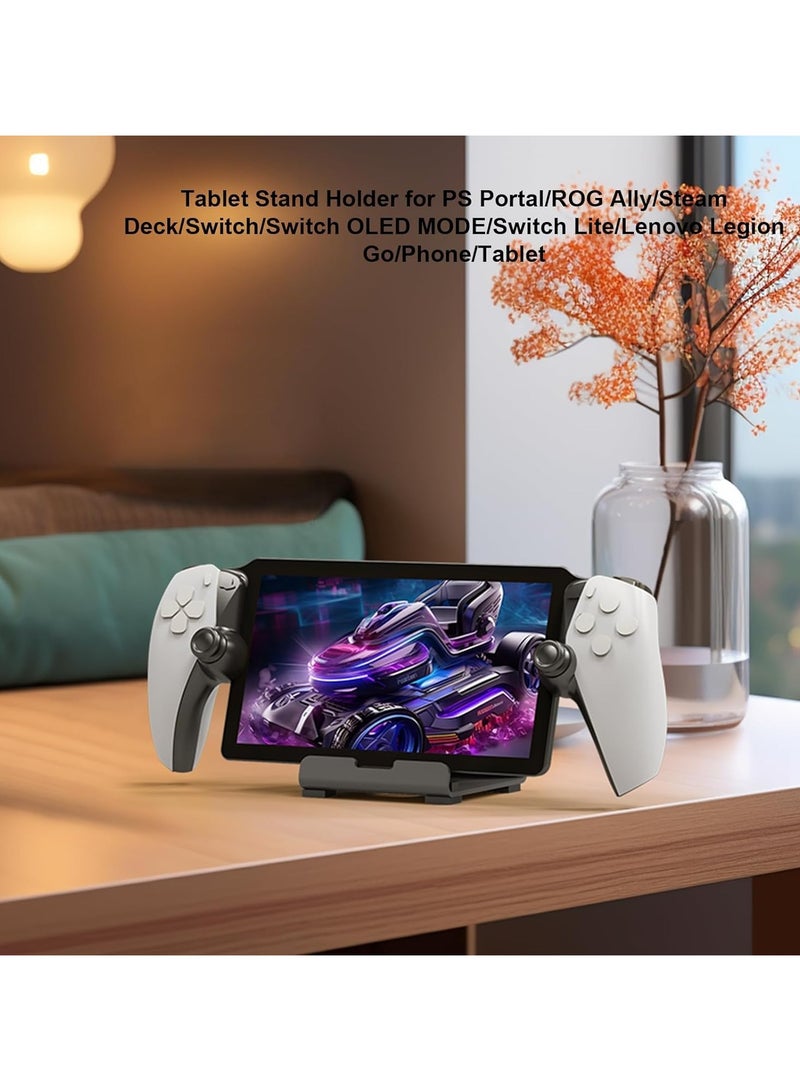 general Aluminum alloy stand, compatible with PS5 Portal controllers and mobile devices - Non-slip desktop stand for PlayStation Portal, Switch, and phones - Image 2