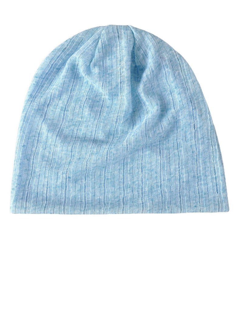 Loquat Unisex Infinity Scarf Headwear Cap Breathable Beanie Hat Sky Blue 