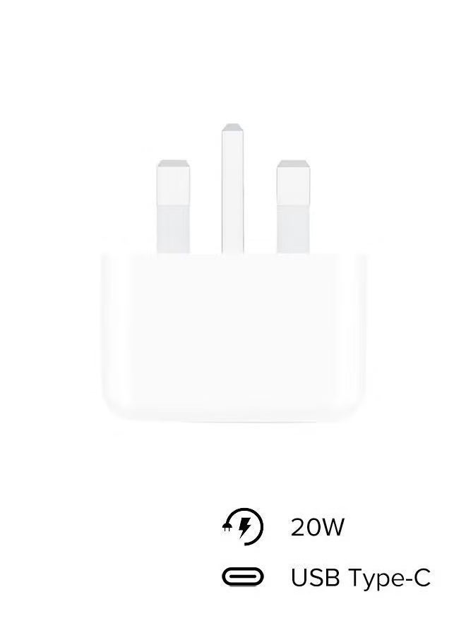 iPhone 20W Fast Charger | USB C Wall Fast Charger Compatible with iPhone 17/16/15/14/14 Pro/14 Pro Max/13/12/SE2020/11/XR/XS Max/X/iPad,White - Image 2
