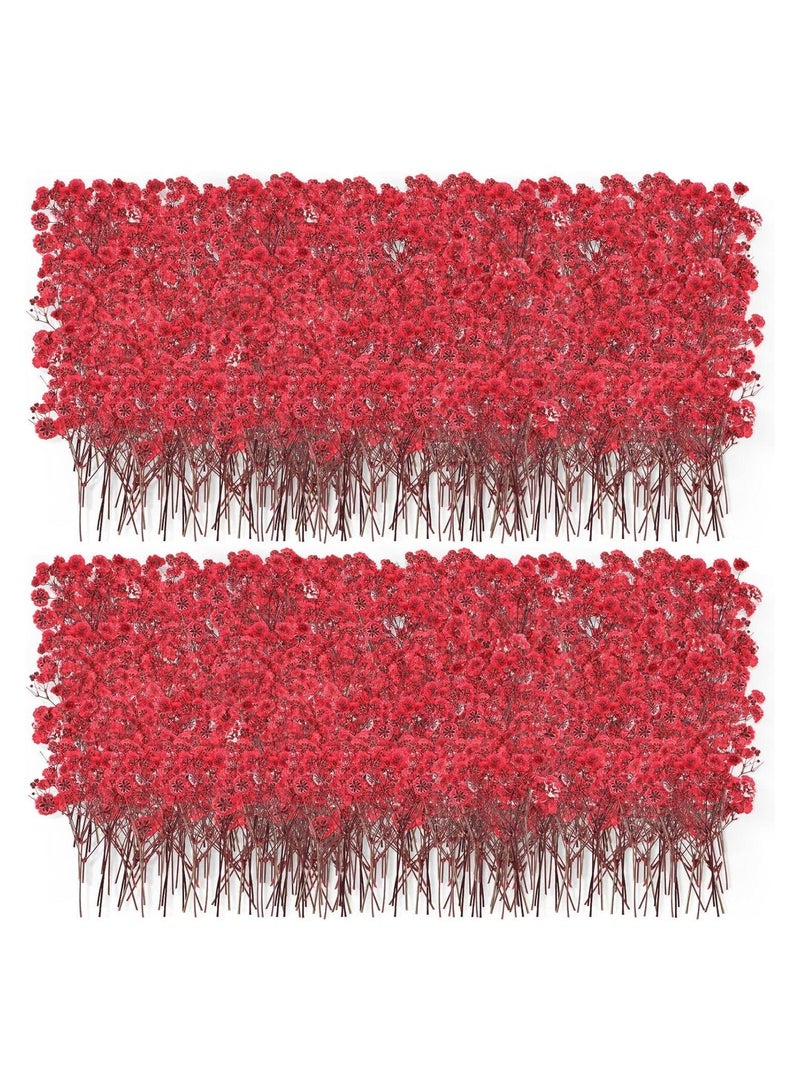 Mini Dried Baby's Breath Flowers, 60 Pcs Dried Pressed Flowers 1.97-3.15 Inch Mini Natural Branches Bouquet for Wedding DIY Card Home Party Decor Vase Table Craft Decor - Image 1