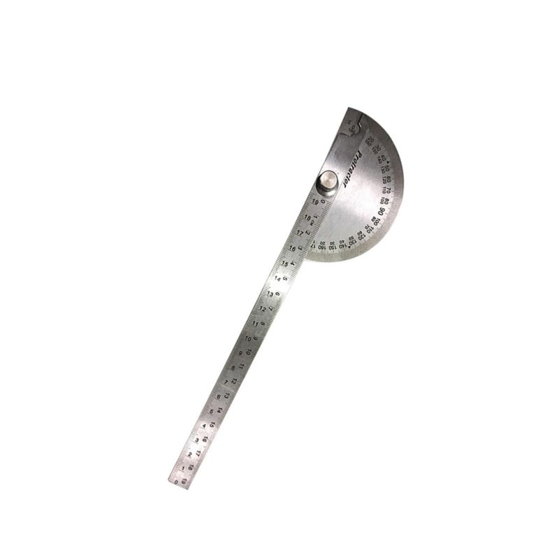 Stainless Steel Angle Gauge Protractor Ruler For Woodworking Carpentry And Drawing - Image 2
