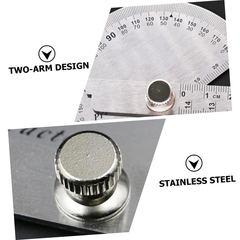 Stainless Steel Angle Gauge Protractor Ruler For Woodworking Carpentry And Drawing - Image 5
