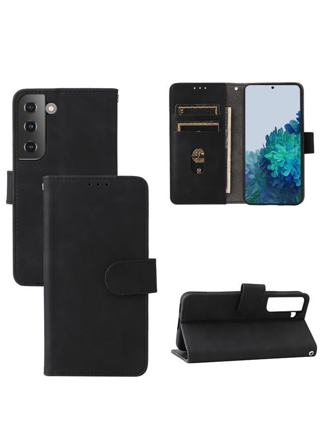 S-TOP Case For Samsung Galaxy S22 5G Skin Feel Magnetic Buckle Calf Texture PU Phone Case - Image 1