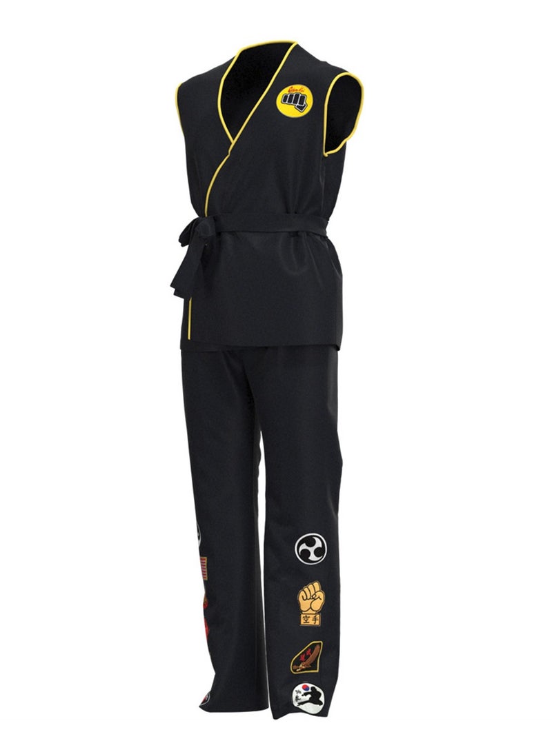 Longwei Boy Taekwondo Clothes Cosplay Clothes Cobra Karate Training Clothes Taekwondo Training Clothes Stage Dress Up Costume