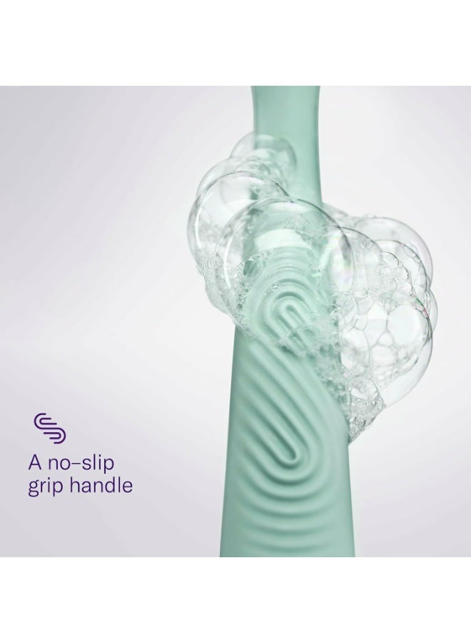 Flamingo 1 Women's Razor Handle (Sage), 4 Razor Five-Blade Refills, and 1 Shower Holder - Image 4