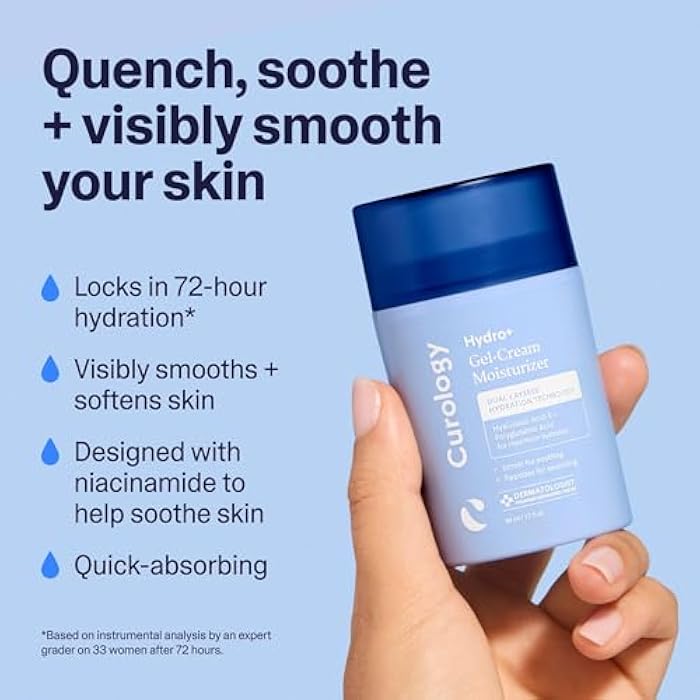 Curology Hydro+ Gel Cream Moisturizer, Lightweight Face Lotion for Sensitive Skin, 1.7 fl oz - Image 2