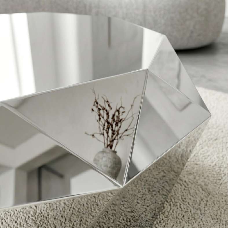 Pan Home VERENA COFFEE TABLE POLISH - SILVER - 041IBR2500009 - Image 2