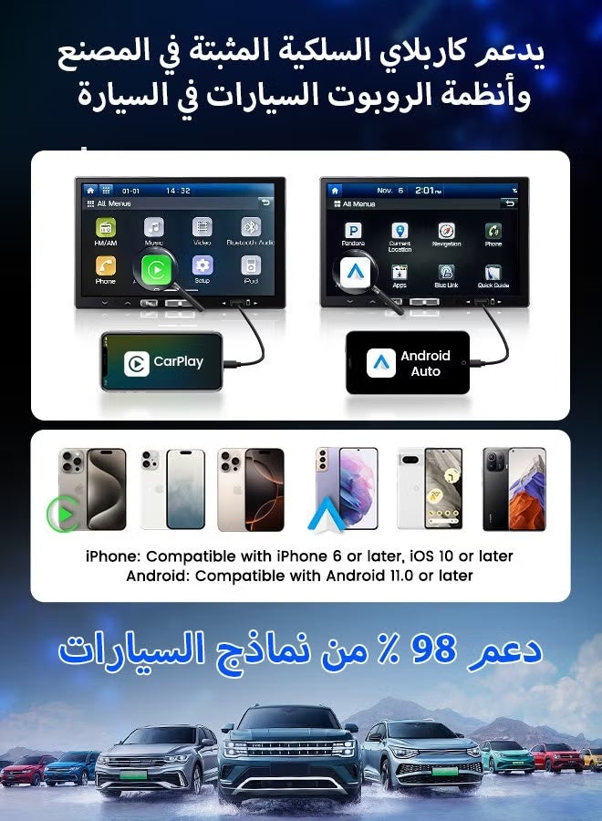 كار لينكيت CarlinKit MINI Ultra 3 لاسلكي CarPlay محول اتصال سلكي لاسلكي Android Auto Box USB تشفير الكلب توصيل وتشغيل واي فاي اتصال تلقائي - Image 2