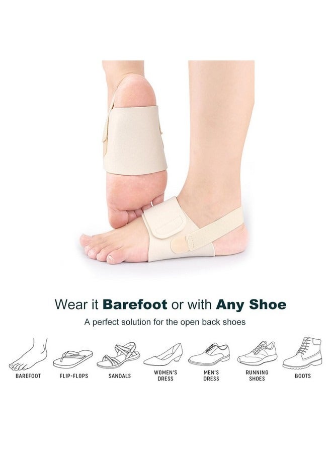 Beauenty Arch Support Sleeves - Upgrade Adjustable Orthotic Wrap Compression Arch Support Brace with Gel Pad for Flat Feet & Plantar Fasciitis Pain Relief - Unisex - 1 Pair - Image 5