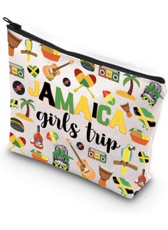 WCGXKO WCGXKO Jamaica Girls Trip Gift Jamaica Vacation Gift Girls Weekend Zipper Pouch Cosmetic Bag (JAMAICA) 