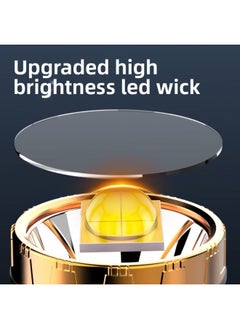Generic Hand-held Flashlight LCD Digital Electric Display Large Floodlight Portable Light Solar Red And Blue Warning Emergency Searchlight-Color:Sv10 Solar Digital Display + Output 3*1200 Battery 96 Cups 55 Wicks Gold Plastic + Side Light (white)  - Image 4